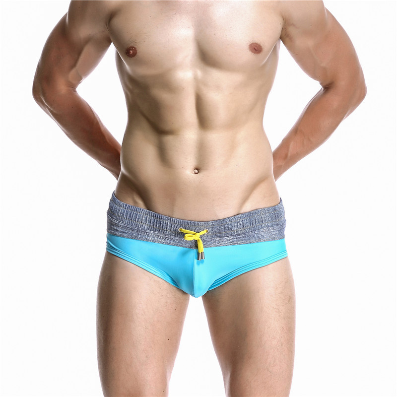 Swim Trunk Quick Dry - Erkek renk engelleme yüzme külot seksi
