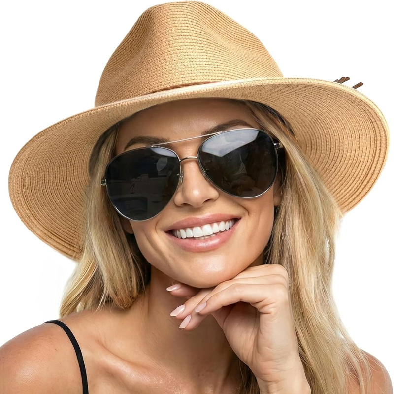 Bucket Hat Straw - 1 adet Yazlık Hasır Plaj Güneş